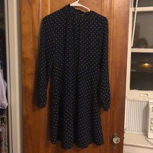 Navy polka dot H&M dress